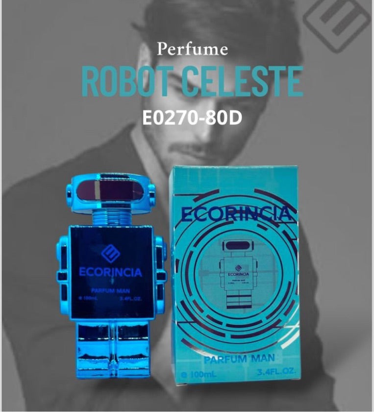 🤖 PERFUME DE HOMBRE ROBOT CELESTE – ECORINCIA 10.40